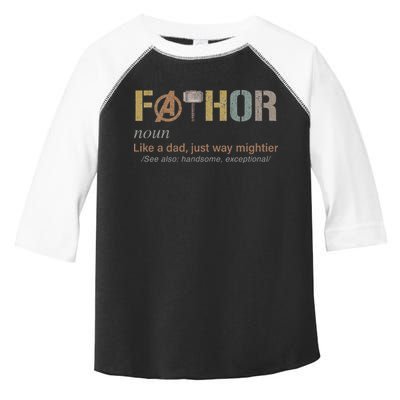 Fathor Funny Fathor Definition Funny Father's Day Toddler Fine Jersey T-Shirt