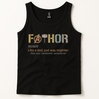 Fathor Funny Fathor Definition Funny Father's Day Tank Top