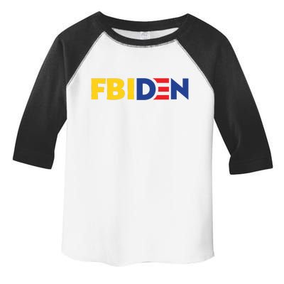 Funny FBIden FBI Biden Design Toddler Fine Jersey T-Shirt