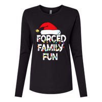 Forced Family Fun Women Christmas Pajamas Womens Cotton Relaxed Long Sleeve T-Shirt