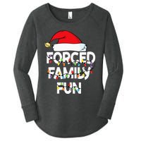 Forced Family Fun Women Christmas Pajamas Women's Perfect Tri Tunic Long Sleeve Shirt