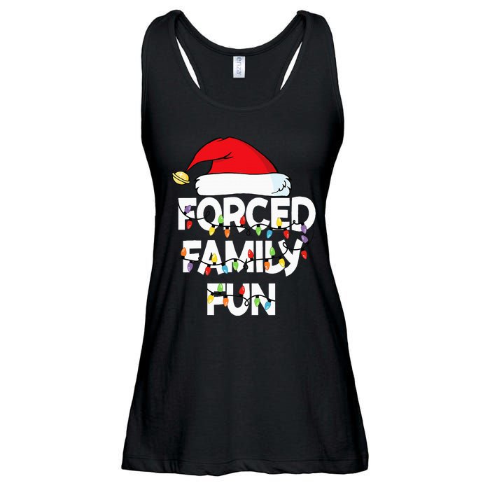 Forced Family Fun Women Christmas Pajamas Ladies Essential Flowy Tank