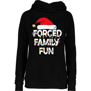 Forced Family Fun Women Christmas Pajamas Womens Funnel Neck Pullover Hood