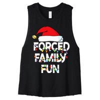 Forced Family Fun Women Christmas Pajamas Women's Racerback Cropped Tank