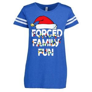 Forced Family Fun Women Christmas Pajamas Enza Ladies Jersey Football T-Shirt