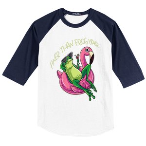 Funny Frog Finer Than Frog Hair Baseball Sleeve Shirt