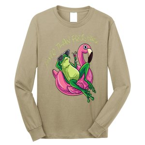 Funny Frog Finer Than Frog Hair Long Sleeve Shirt