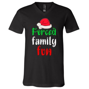 Forced Family Fun V-Neck T-Shirt