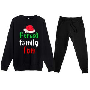 Forced Family Fun Premium Crewneck Sweatsuit Set