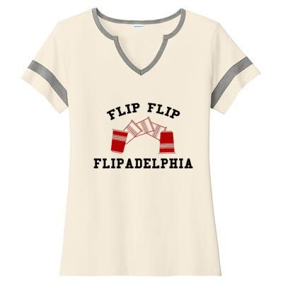 Flip Flip Flipadelphia Ladies Halftime Notch Neck Tee