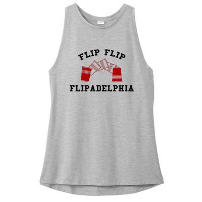 Flip Flip Flipadelphia Ladies PosiCharge Tri-Blend Wicking Tank