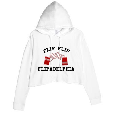 Flip Flip Flipadelphia Crop Fleece Hoodie