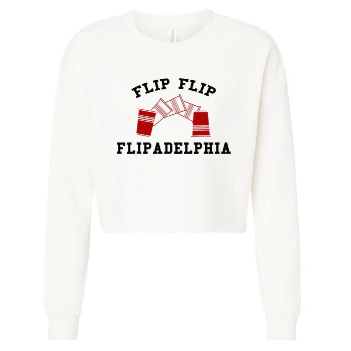 Flip Flip Flipadelphia Cropped Pullover Crew