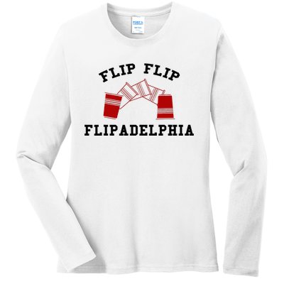 Flip Flip Flipadelphia Ladies Long Sleeve Shirt