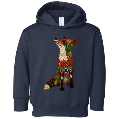 Floral Fox Toddler Hoodie