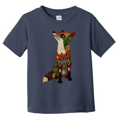 Floral Fox Toddler T-Shirt