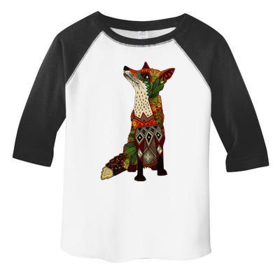 Floral Fox Toddler Fine Jersey T-Shirt