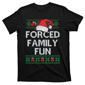 Forced Family Fun Funny Christmas T-Shirt