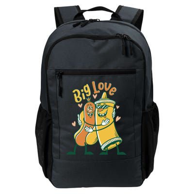 Funny Fast Food Big Love Mustard And Sausage Great Gift Daily Commute Backpack