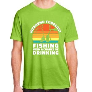 Fisherman for  Fishing ' Drinking Grandpa Dad Adult ChromaSoft Performance T-Shirt