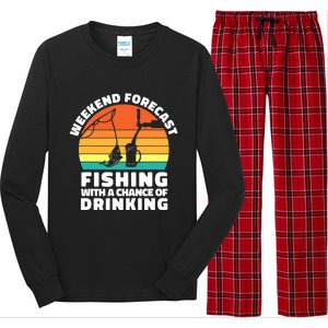 Fisherman for  Fishing ' Drinking Grandpa Dad Long Sleeve Pajama Set