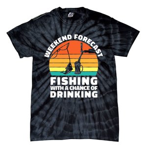 Fisherman for  Fishing ' Drinking Grandpa Dad Tie-Dye T-Shirt