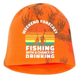 Fisherman for  Fishing ' Drinking Grandpa Dad Kati - Camo Knit Beanie