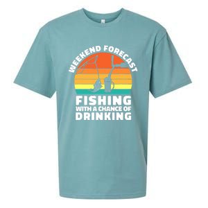 Fisherman for  Fishing ' Drinking Grandpa Dad Sueded Cloud Jersey T-Shirt