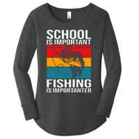 Funny Fishing For Fish Saying Bass Fisherman Women's Perfect Tri Tunic Long Sleeve Shirt