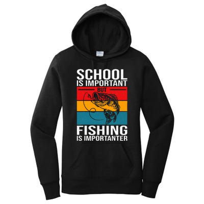 Funny Fishing For Fish Saying Bass Fisherman Women's Pullover Hoodie