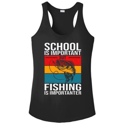 Funny Fishing For Fish Saying Bass Fisherman Ladies PosiCharge Competitor Racerback Tank