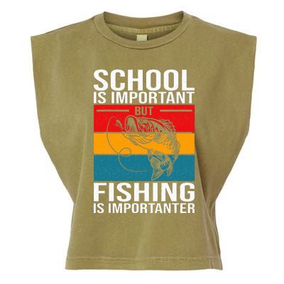 Funny Fishing For Fish Saying Bass Fisherman Garment-Dyed Women's Muscle Tee