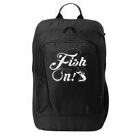 Funny Fishing City Backpack