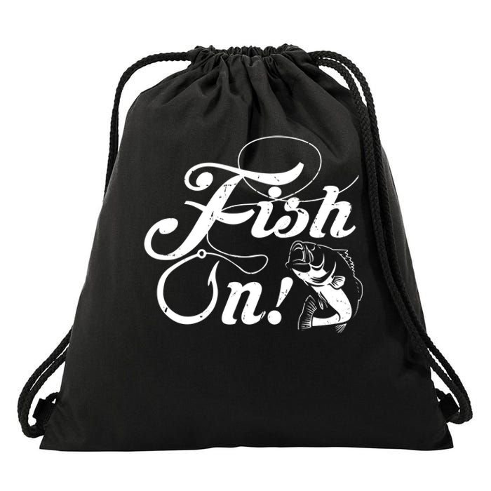 Funny Fishing Drawstring Bag