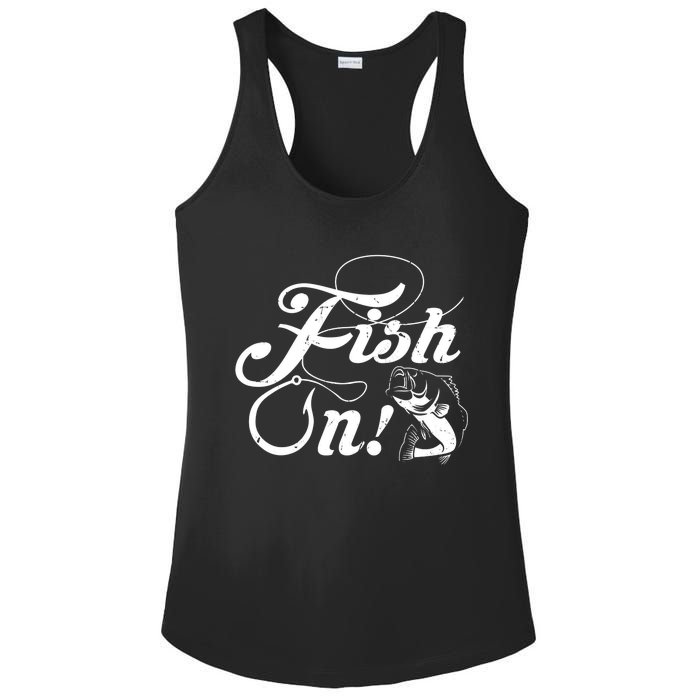 Funny Fishing Ladies PosiCharge Competitor Racerback Tank