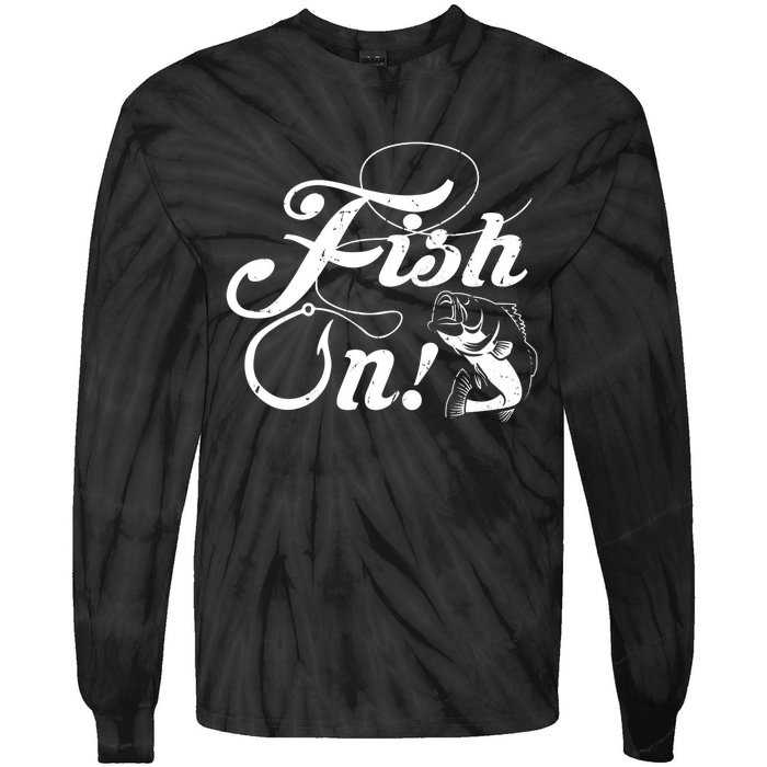 Funny Fishing Tie-Dye Long Sleeve Shirt