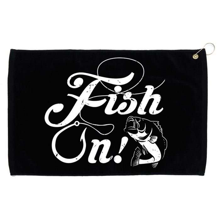 Funny Fishing Grommeted Golf Towel