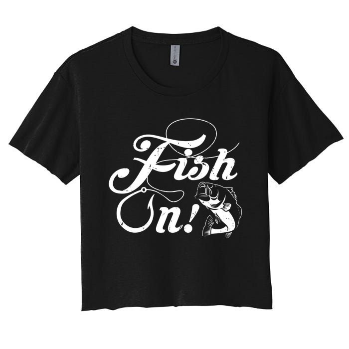 Funny Fishing Women's Crop Top Tee