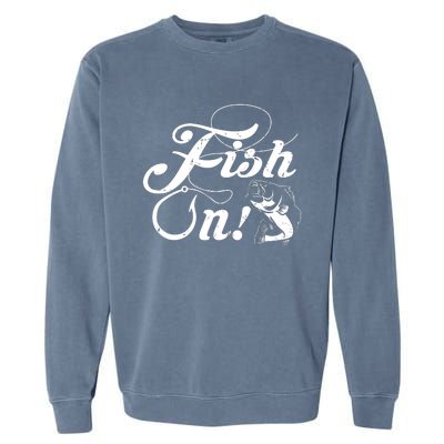 Funny Fishing Garment-Dyed Sweatshirt