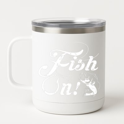 Funny Fishing 12 oz Stainless Steel Tumbler Cup