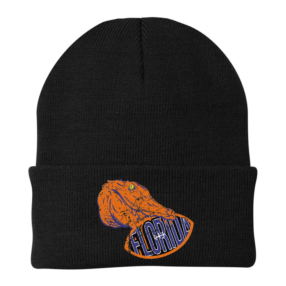 Florida FL Football Fans Gator State Vintage Distressed Beanie