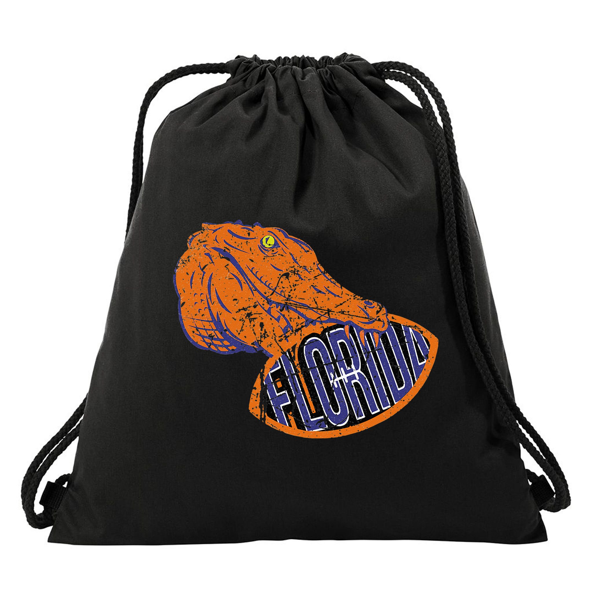 Florida FL Football Fans Gator State Vintage Distressed Drawstring Bag