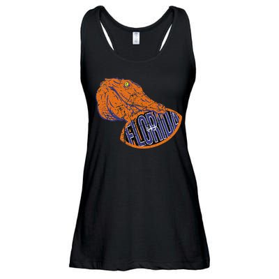 Florida FL Football Fans Gator State Vintage Distressed Ladies Essential Flowy Tank