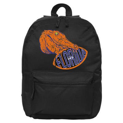 Florida FL Football Fans Gator State Vintage Distressed 16 in Basic Backpack
