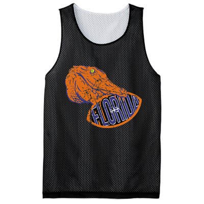 Florida FL Football Fans Gator State Vintage Distressed Mesh Reversible Basketball Jersey Tank