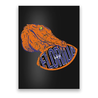 Florida FL Football Fans Gator State Vintage Distressed Poster
