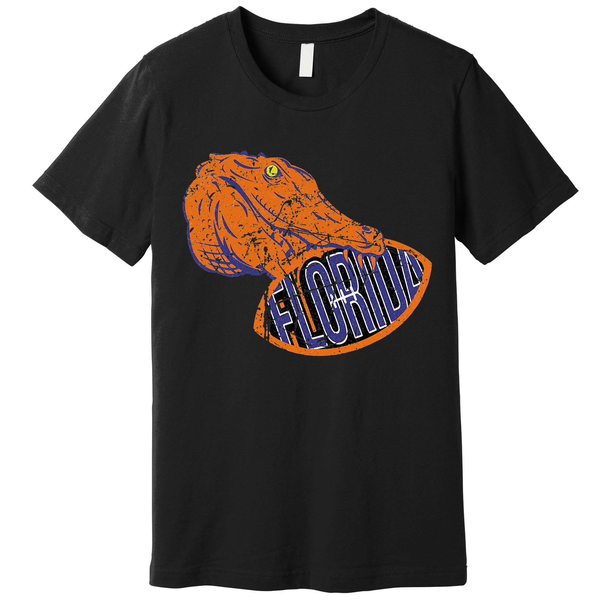 Florida FL Football Fans Gator State Vintage Distressed Premium T-Shirt