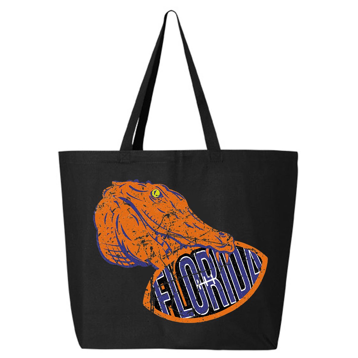 Florida FL Football Fans Gator State Vintage Distressed 25L Jumbo Tote