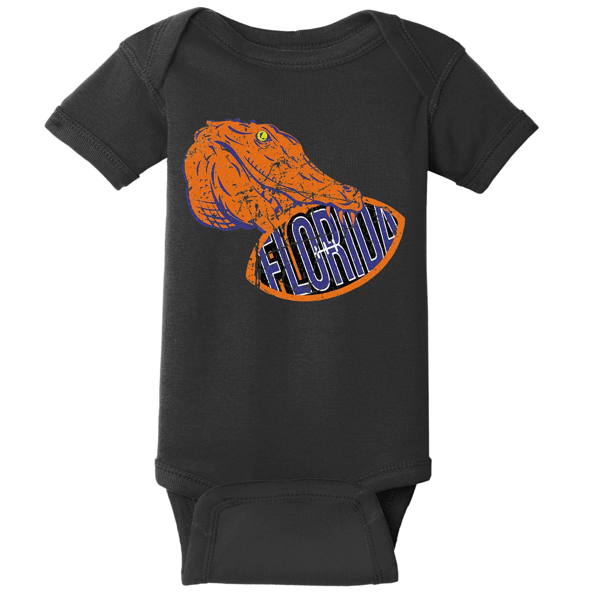 Florida FL Football Fans Gator State Vintage Distressed Baby Bodysuit