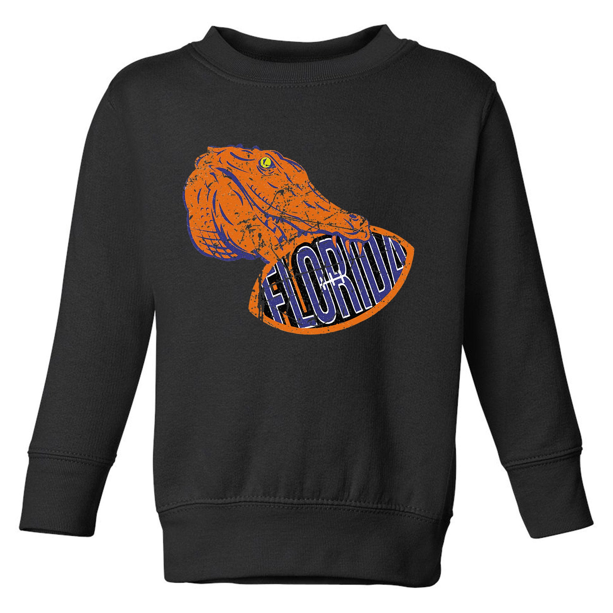 Florida FL Football Fans Gator State Vintage Distressed Toddler Sweatshirt
